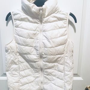 White Puffer Vest